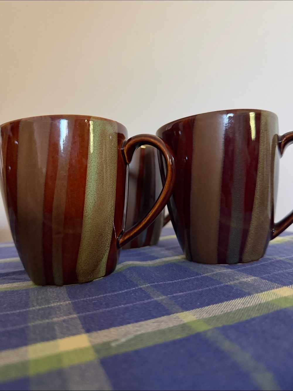 Sango Avanti Brown 4722 mugs - set of 4